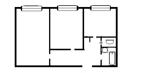 2-комн квартира Белорусская улица, 8