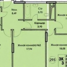 Продажа 3-комн квартиры на вторичном рынке Старокоптевский пер,  д. 4,  к. 1