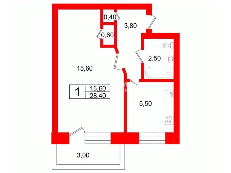 Продажа 1-комн квартиры на вторичном рынке проспект Космонавтов, 27К5