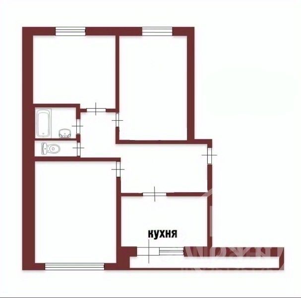 Продажа 3-комн квартиры на вторичном рынке Кировск, бульвар Партизанской Славы, 11