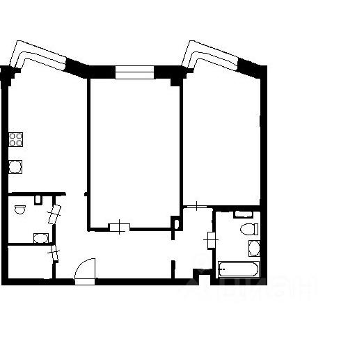 2-комн квартира Петровский проспект, 2с2