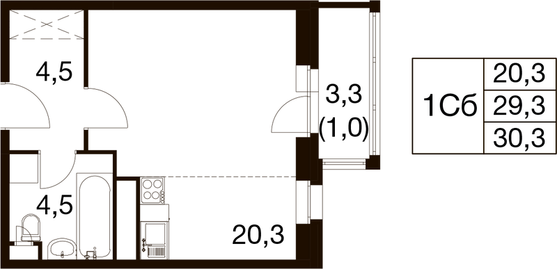 Продажа студии Балашиха г., Проектная ул.,  к. 1