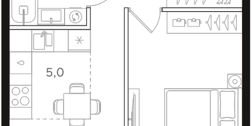1-комн квартира Москва г., Ленинградское ш.,  к. 8.1