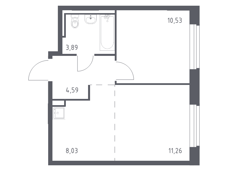 Продажа 1-комн квартиры в новостройке Лайково с., Лесная ул.,  к. 59