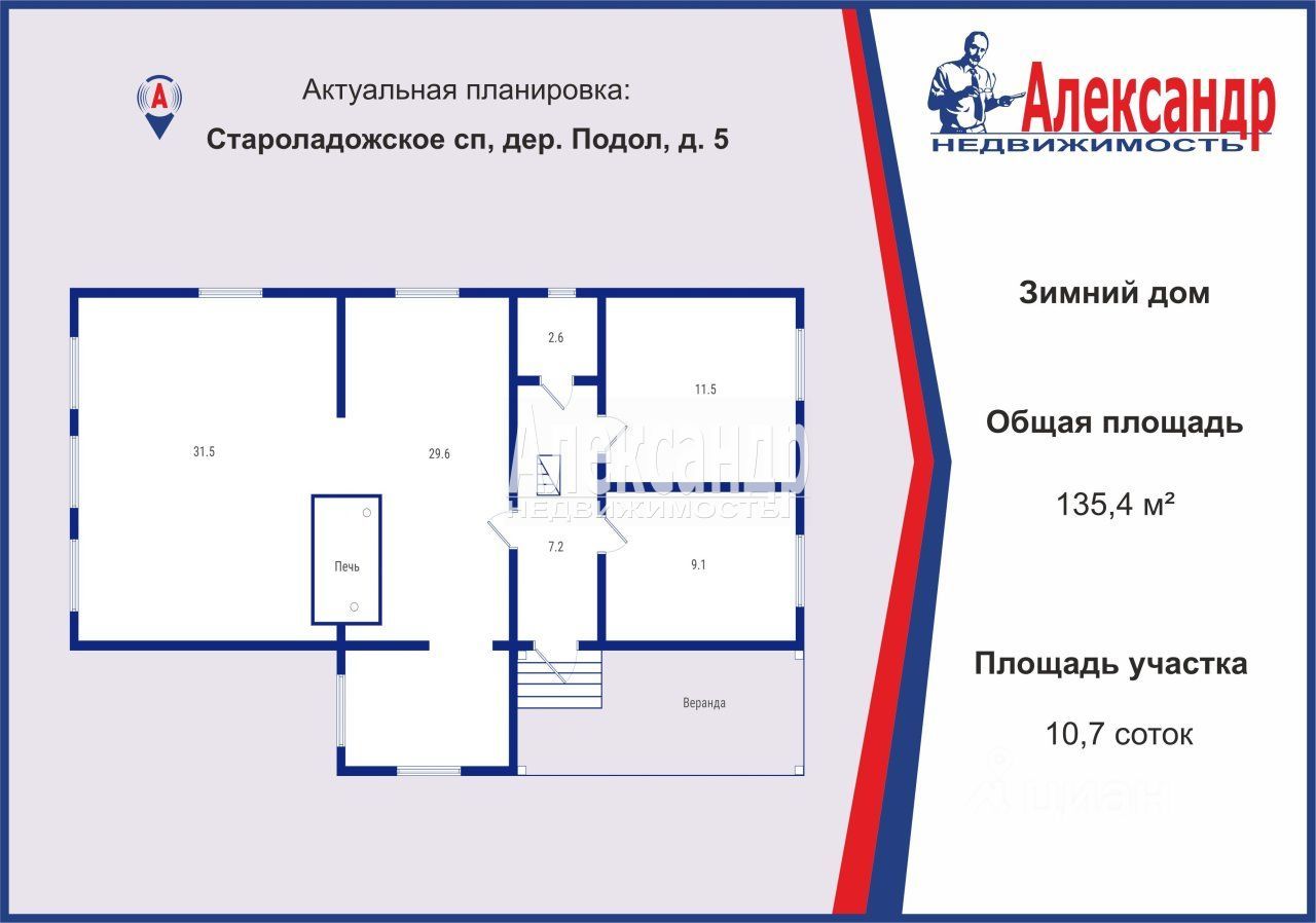 Продажа дома д. Подол, 5