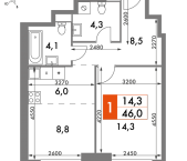 Продать Квартиры в новостройке Москва г., Академика Волгина ул.   3