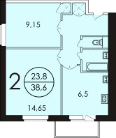 Продажа 2-комн квартиры на вторичном рынке Карамышевская наб,  д. 26,  к. 1