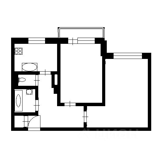 Продажа 2-комн квартиры на вторичном рынке улица Антонова-Овсеенко, 5К2