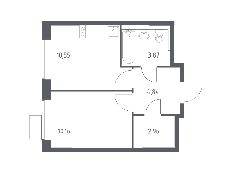 Продажа 1-комн квартиры в новостройке Мисайлово д., Молодежный б-р,  к. 14.1
