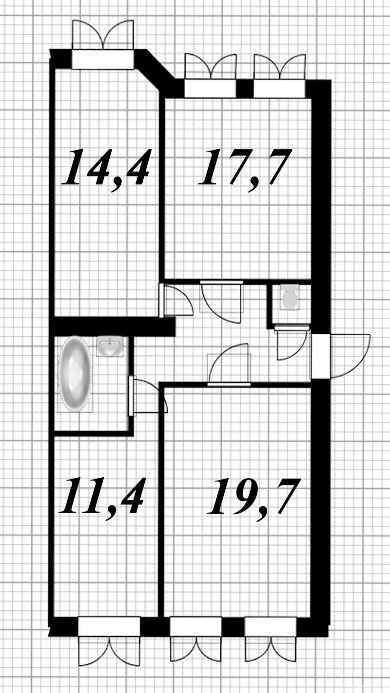 Продажа 3-комн квартиры на вторичном рынке Джамбула пер ,  д. 19