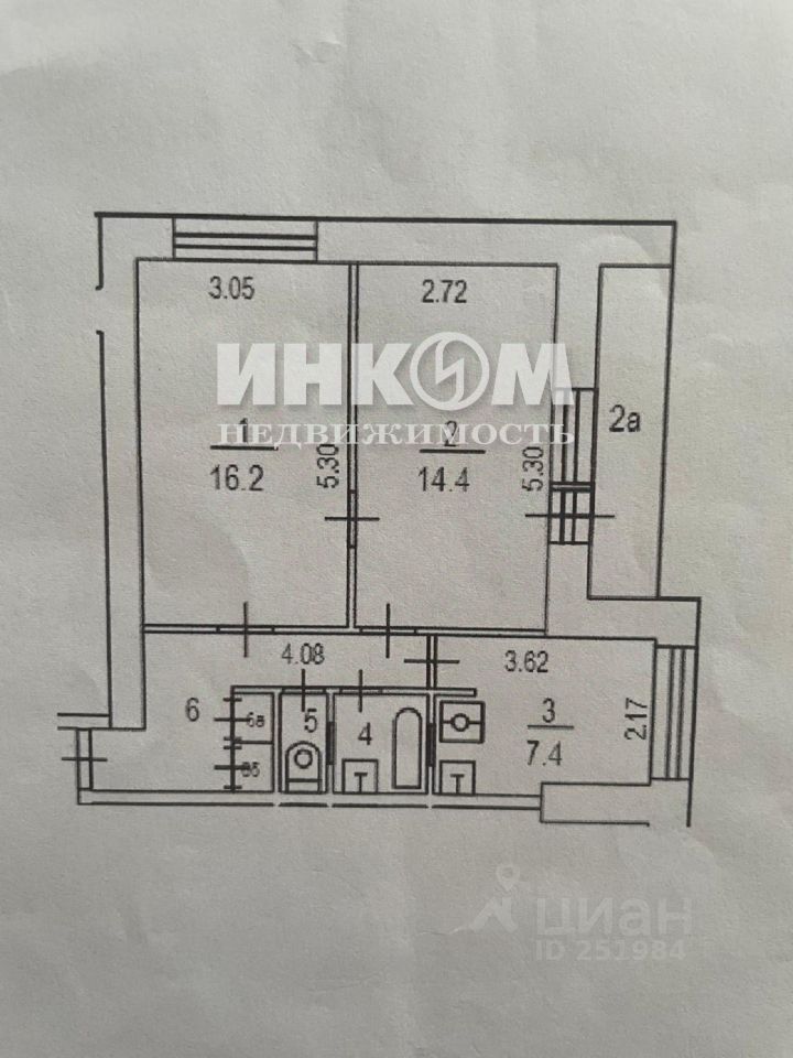 Продажа 2-комн квартиры на вторичном рынке Песчаный переулок, 8