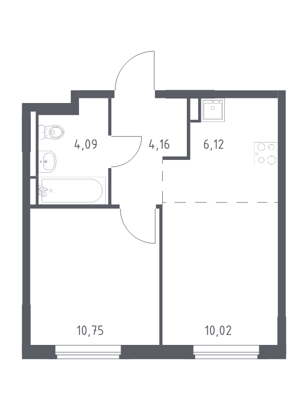Продажа 1-комн квартиры в новостройке Мытищи г., 1-й Стрелковый пер.,  к. 6