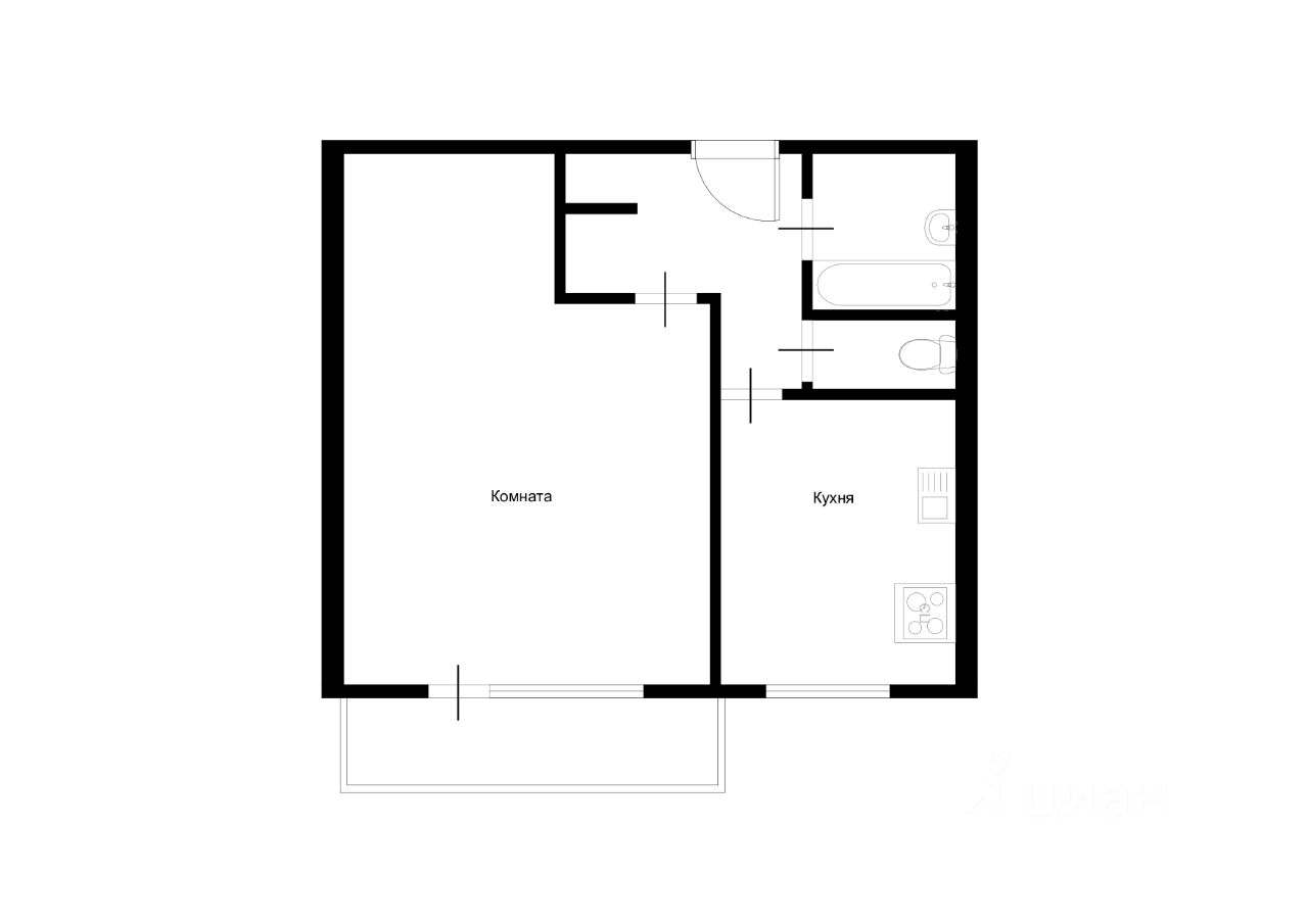 Аренда 1-комн квартиры на вторичном рынке улица Усиевича, 29К2