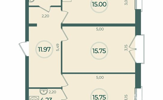 Продажа 2-комн квартиры в новостройке Курская улица,  д. 12