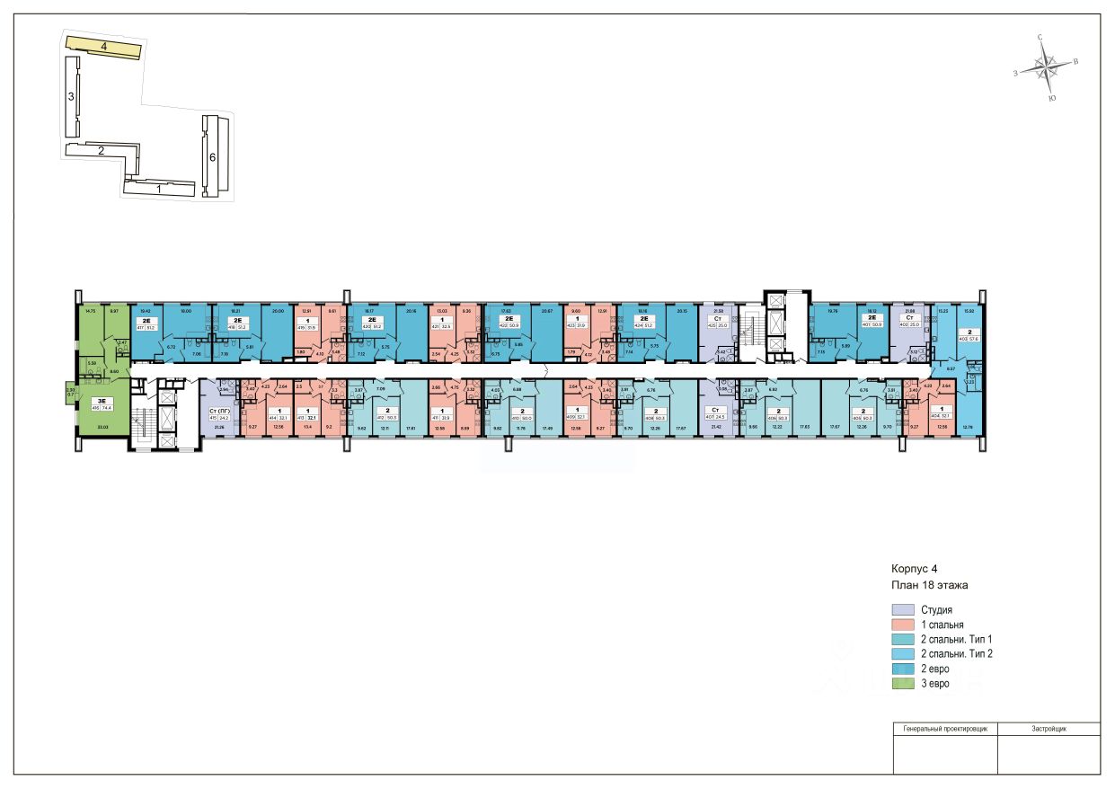 Продажа студии Березовая аллея, 19к4