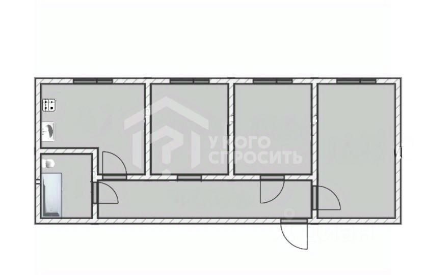 Продажа 3-комн квартиры на вторичном рынке Ленрыба кв-л, пос. Усть-Луга, 45