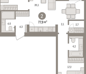 Продать Квартиры в новостройке Новоселье п., Петропавловская ул.   2