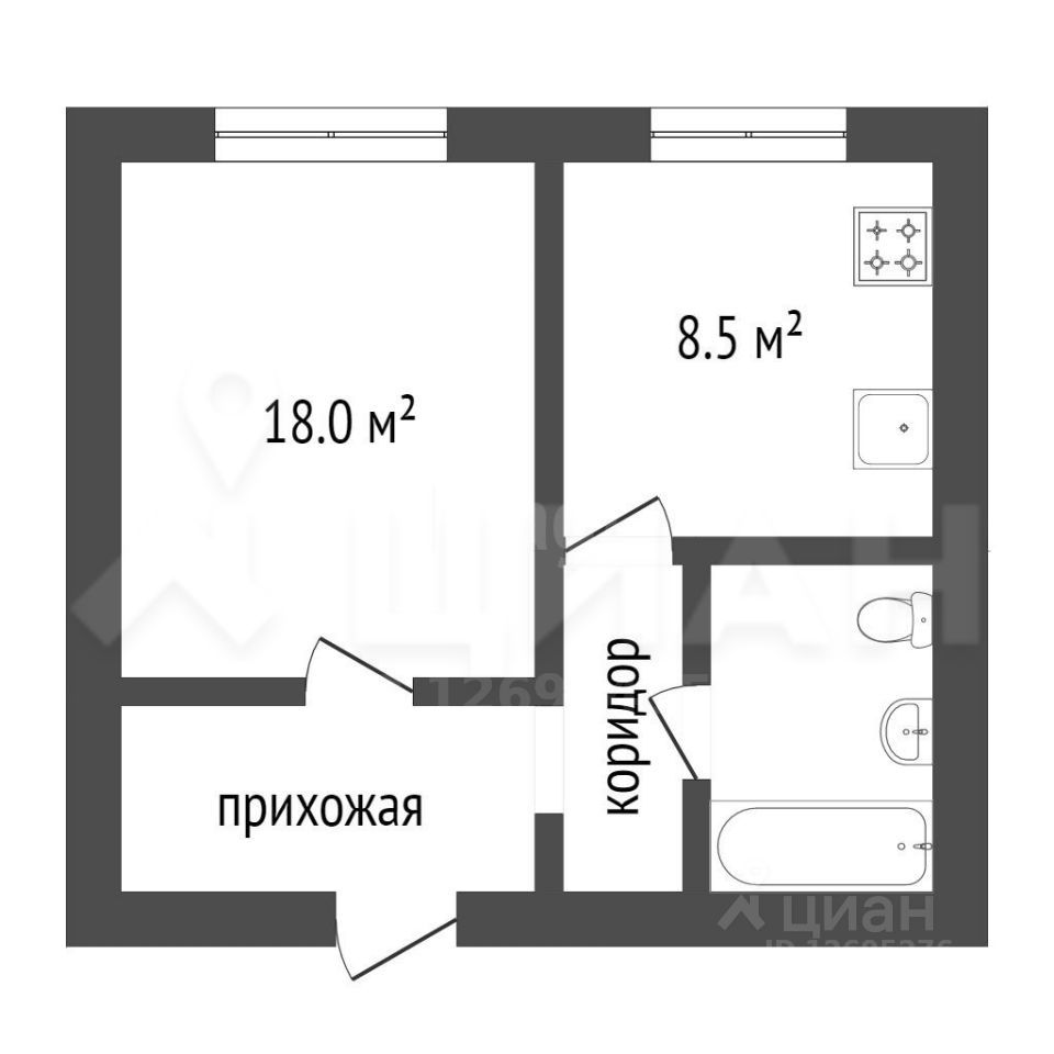 Аренда 1-комн квартиры на вторичном рынке Филевский бульвар, 39