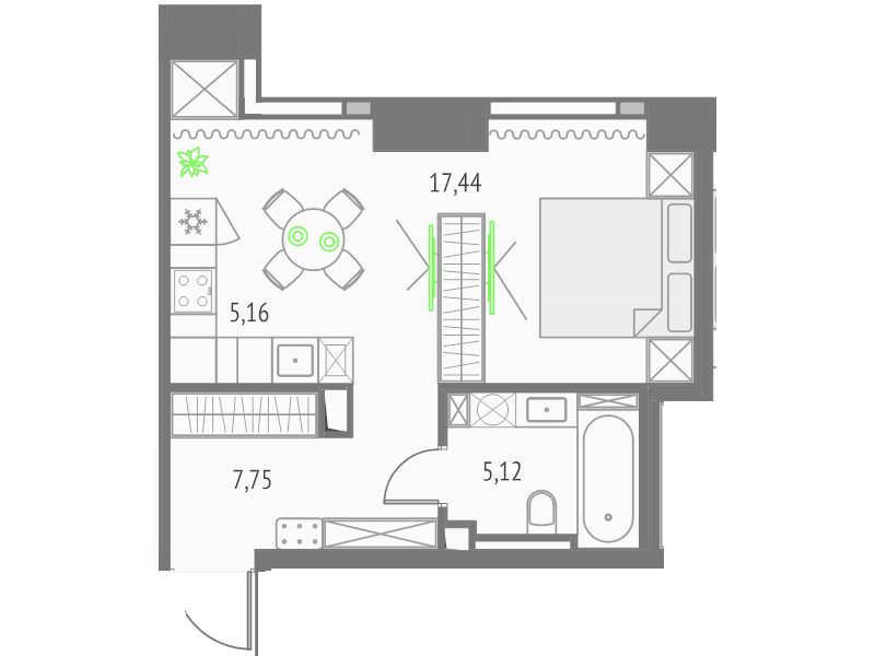 Продажа студии Москва г., Огородный проезд,  к. Атлас