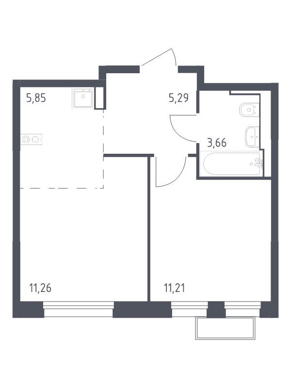 Продажа 1-комн квартиры в новостройке Мякинино д., 4-я Мякининская ул.,  к. 2