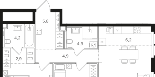 2-комн квартира Москва г., Открытое ш.,  к. 2
