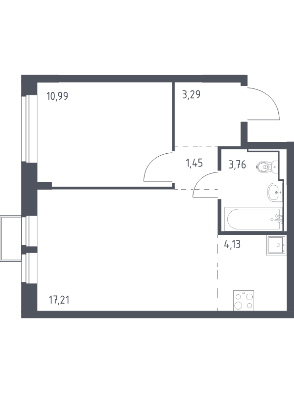 Продажа 1-комн квартиры в новостройке Москва г., Ленинградское ш.,  к. 5