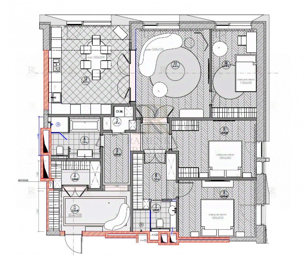 Продажа 3-комн квартиры на вторичном рынке улица Усачева, 13
