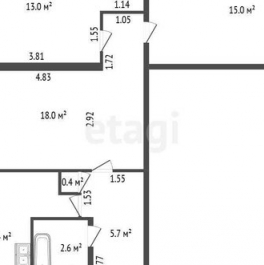 Продажа 3-комн квартиры на вторичном рынке проспект Солидарности
