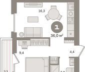Продать Квартиры в новостройке Сапроново д., Калиновая ул.   7