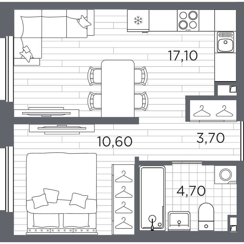 Продажа 1-комн квартиры в новостройке Санкт-Петербург г., Пулковское ш.,  к. 9