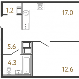 Продажа 1-комн квартиры в новостройке Санкт-Петербург г., Обводного кан. наб.,  к. 1