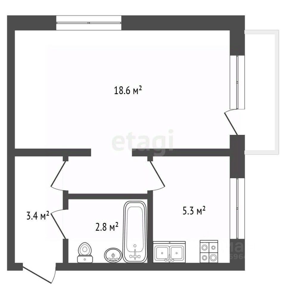 Продажа 1-комн квартиры на вторичном рынке Русаковская улица, 12К1
