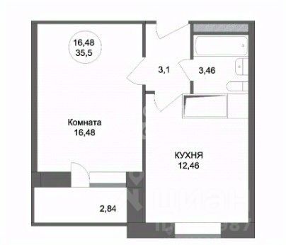 Продажа 1-комн квартиры на вторичном рынке Львовский мкр, улица Орджоникидзе, 2к2