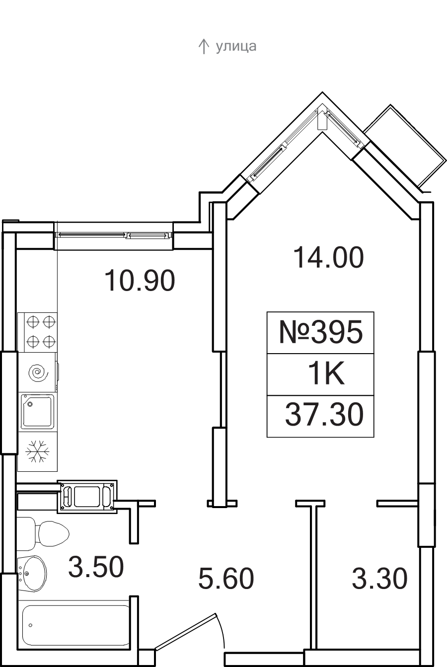 Продажа 1-комн квартиры в новостройке Сапроново д., Калиновая ул.,  к. 8