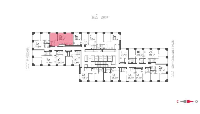 Продажа 2-комн квартиры в новостройке Борисовские Пруды улица, д.1