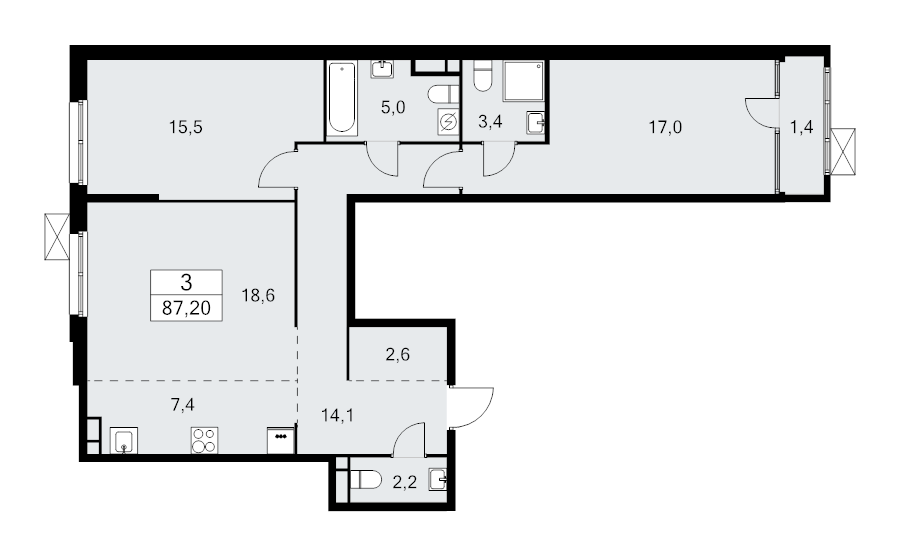 Продажа 2-комн квартиры в новостройке Москва г., Зорге ул.,  к. 1