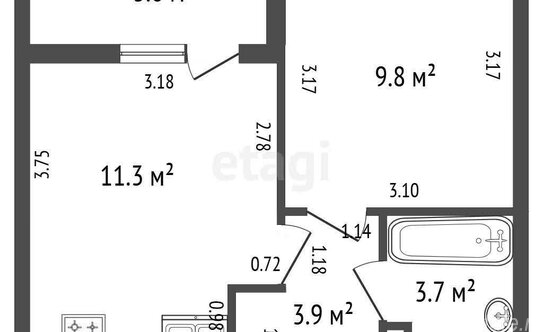Продажа 1-комн квартиры на вторичном рынке Манчестерская улица