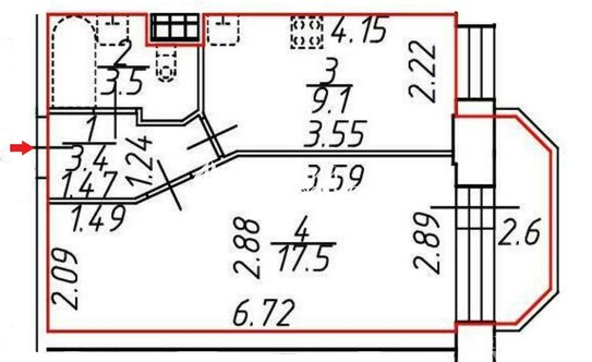 Продажа 1-комн квартиры на вторичном рынке Металлистов пр-кт