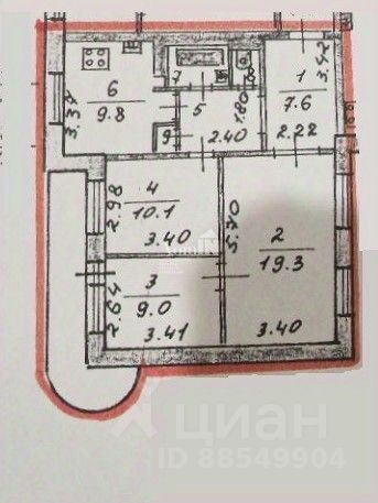 Продажа 3-комн квартиры на вторичном рынке Белградская улица, 8К1