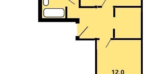 2-комн квартира Снайперская улица, 14/9