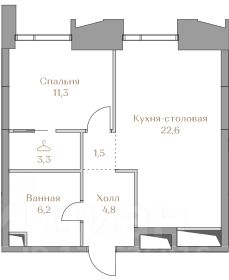 Продажа 2-комн квартиры в новостройке Лужнецкая наб,  д. 2/4 с53