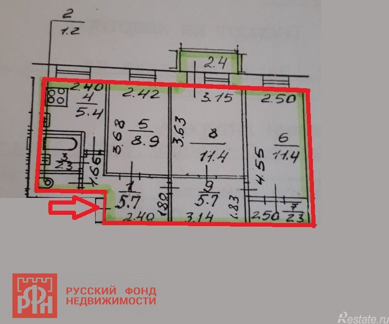 Продажа 3-комн квартиры на вторичном рынке Васи Алексеева ул. ,  д. 17