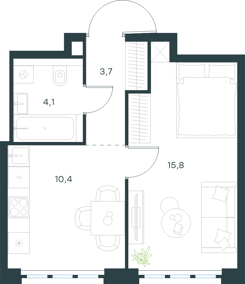 Продажа 1-комн квартиры в новостройке Москва г., Южнопортовая ул.,  к. 11