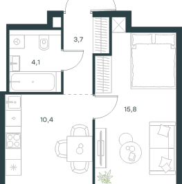 Продажа 1-комн квартиры в новостройке Москва г., Южнопортовая ул.,  к. 11