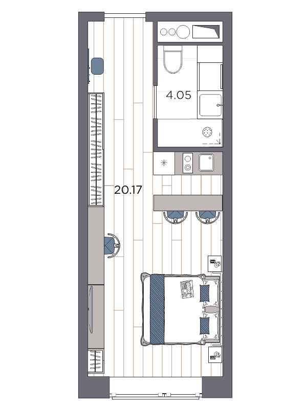 Продажа студии Санкт-Петербург г., Магнитогорская ул.,  к. 1