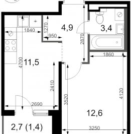 Продажа 1-комн квартиры в новостройке Химки г., Олимпийская ул.,  к. 1.2