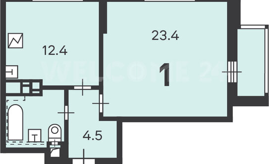 Продажа 1-комн квартиры на вторичном рынке Тульская М. ул