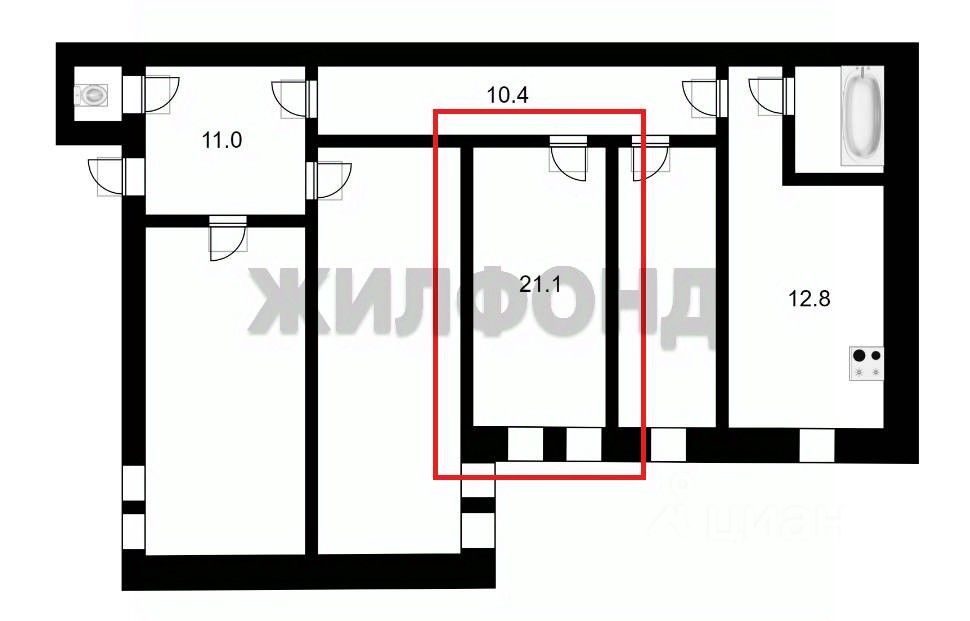 Продажа комнаты 8-я Советская улица, 14