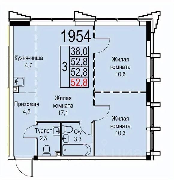 Продажа 2-комн квартиры на вторичном рынке Новоостаповская улица, 20