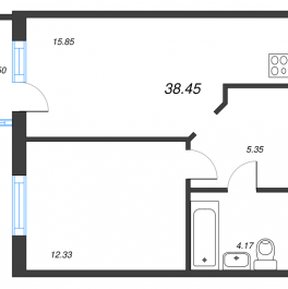 Продажа 2-комн квартиры в новостройке Пушкин г., Ломоносова ул.,  к. 3